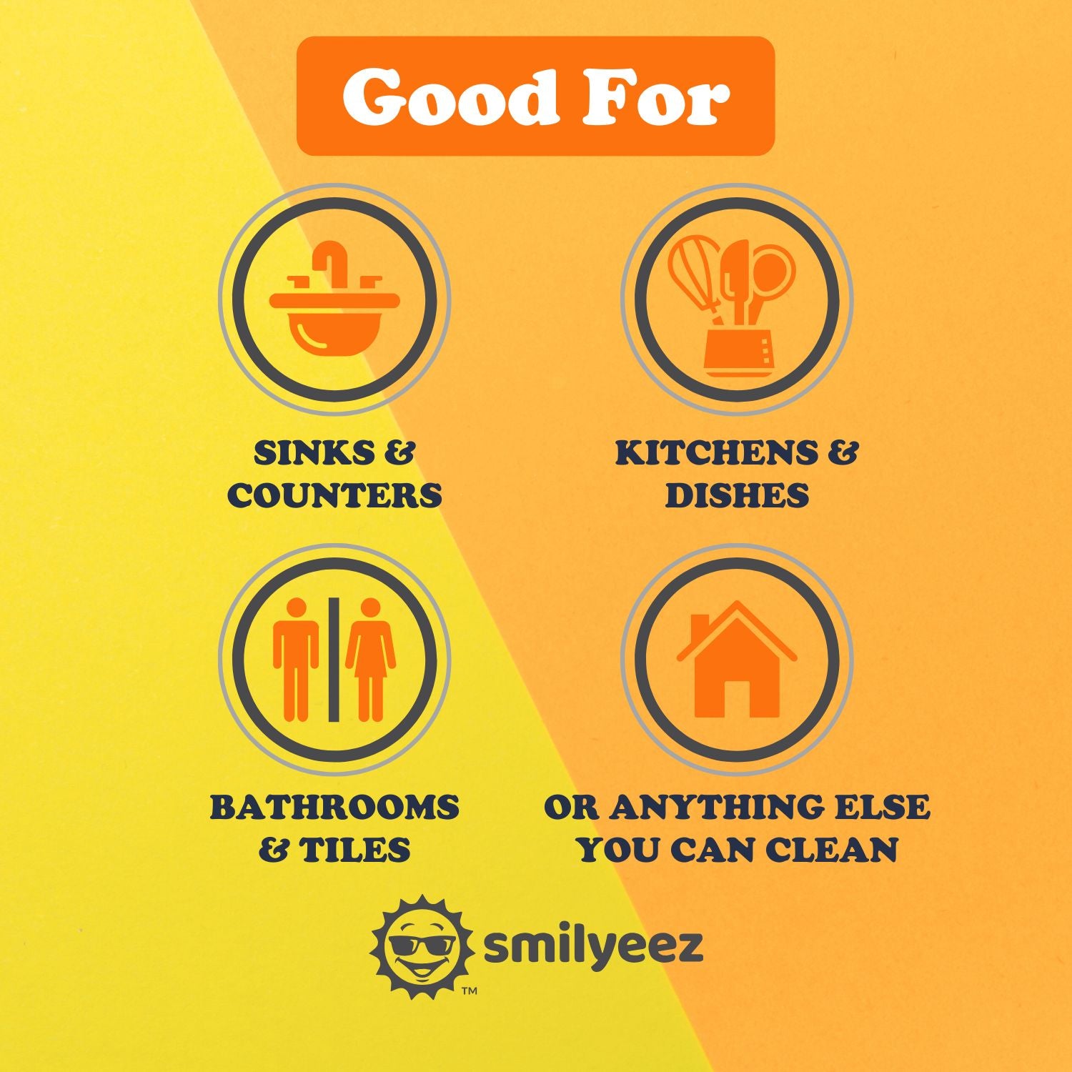 Smilyeez Caddy Combo, Sink Caddy, Smilyeez Smiling Dishwand with Moji Sponge, Duo Moji Sponge, Smilyeez Dishwand with 2 Mini Moji Sponges