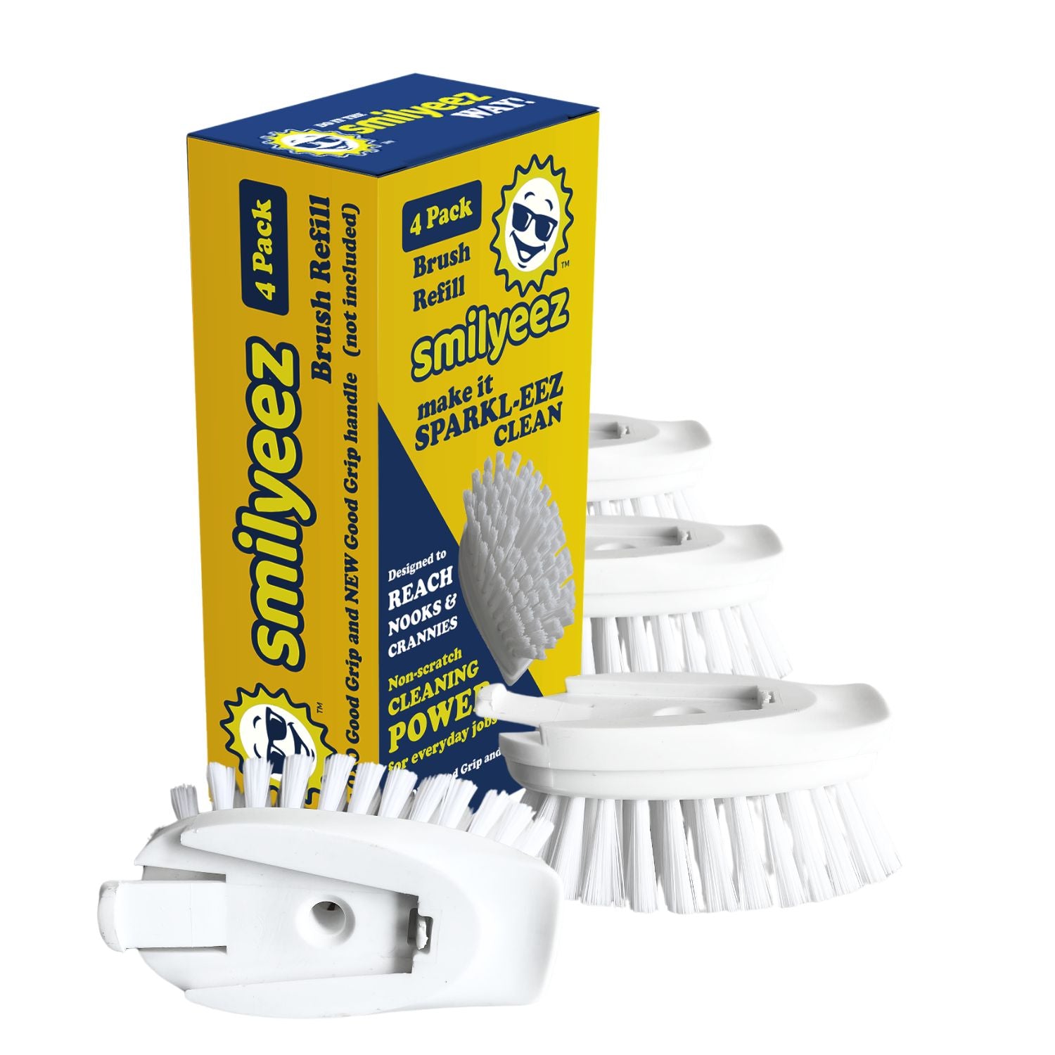 Dish Scrub Brush Refill for OXO Good Grip & NEW Good Grip Dishwand 4 Pack