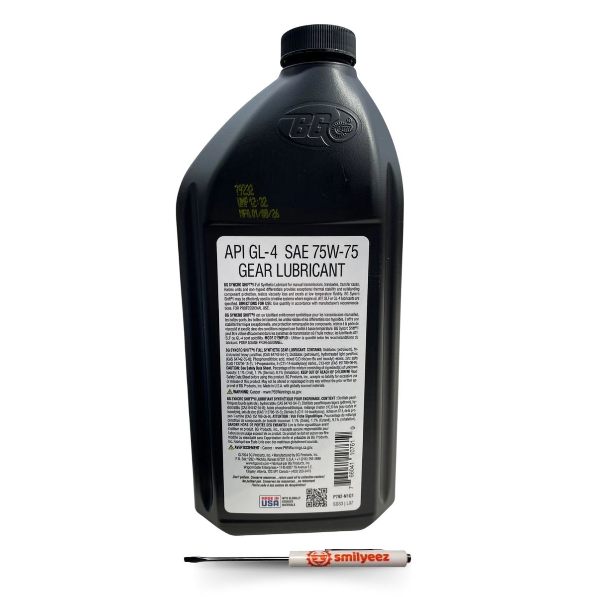 BG Syncro Shift II PN 792 Synthetic Gear Lubricant With Pocket Screwdriver