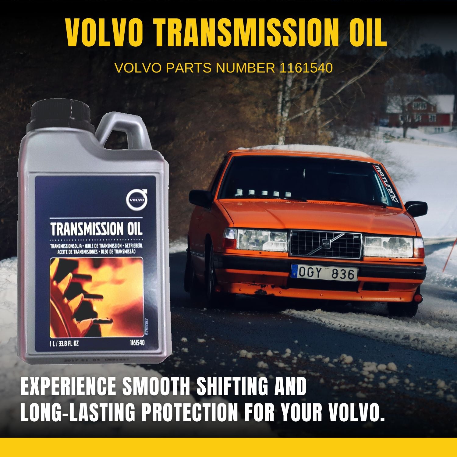 Volvo Transmission Oil PN 1161540-8 with Pocket Screwdriver