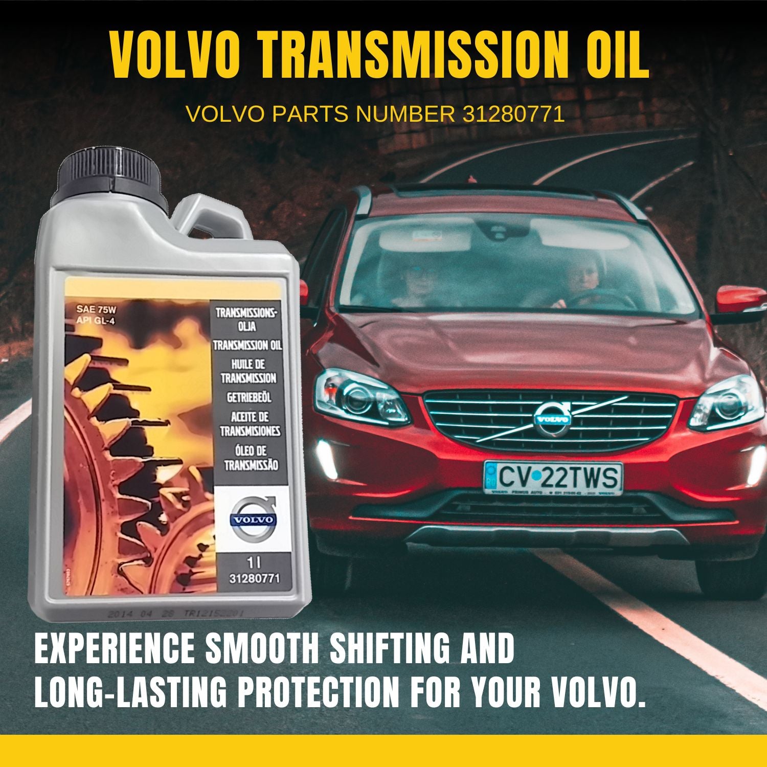 Volvo Transmission Oil PN 31280771-2 with Pocket Screwdriver