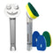 Smilyeez Dishwand Cleaning Kit with (1) Smiling Dishwand, (1) Smilyeez Dishwand, (4) Variety of Sponges and (1) Reusable Clip