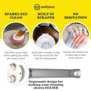 The Original Smiling Sponge Handle Soap Dispensing Handle by Smilyeez - Dishwand for Scrub Daddy Sponge (White) - Scrub Daddy Handle Non-Irritated Hands