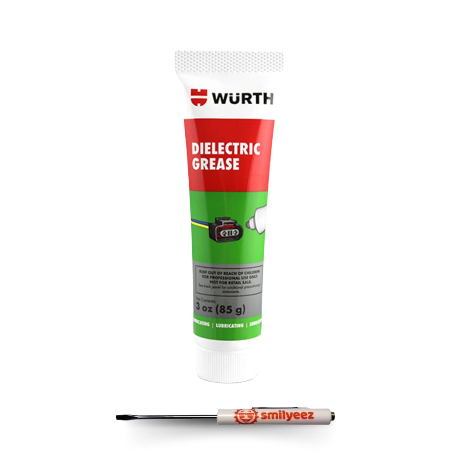 Wurth Dielectric Grease 3 oz Tube (1 Tube) with Pocket Screwdriver.