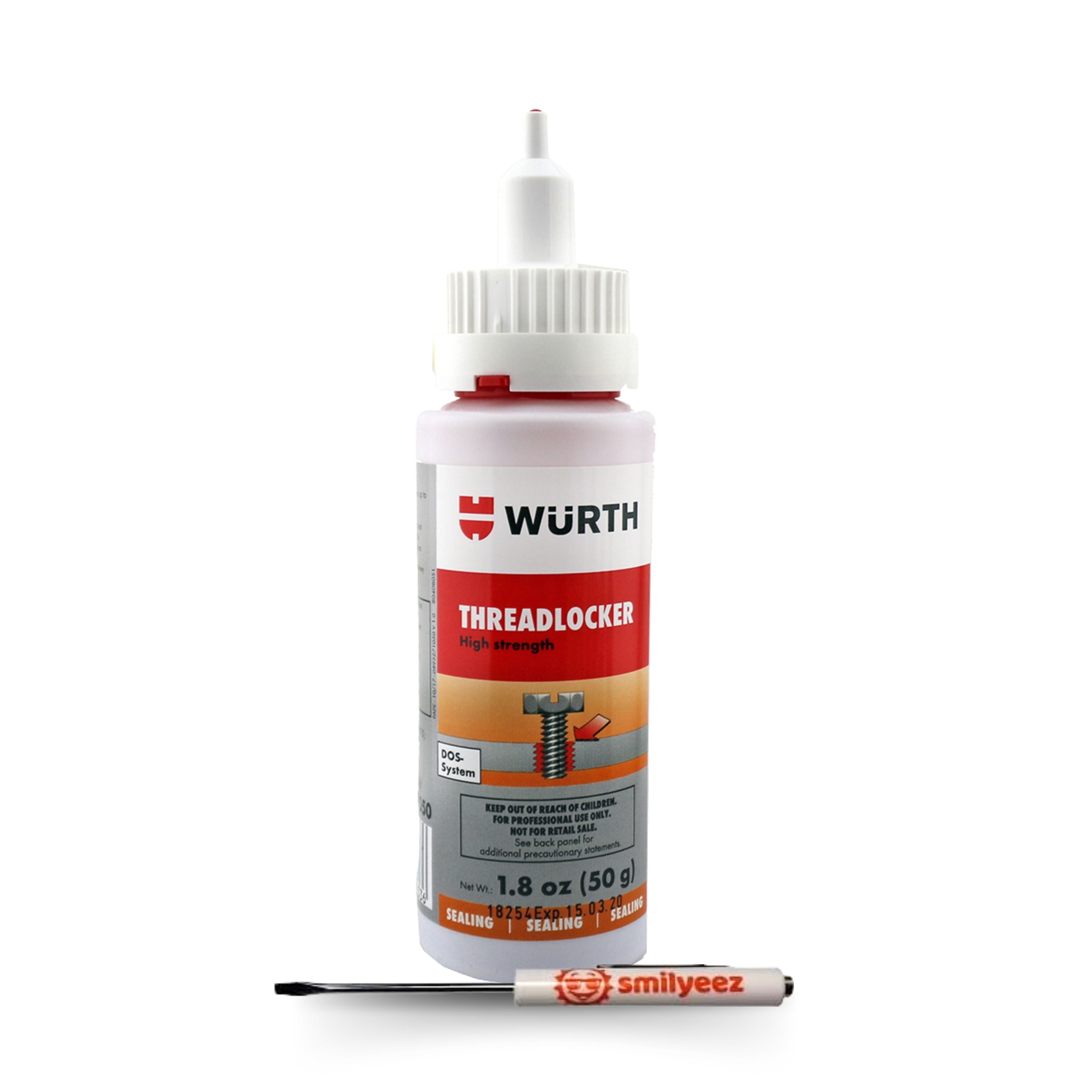 Wurth Red DOS ThreadLocker