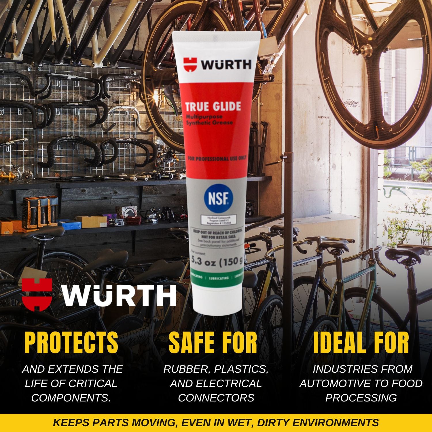 WURTH TRUE GLIDE™ Multipurpose Synthetic Grease with Smilyeez Screwdriver