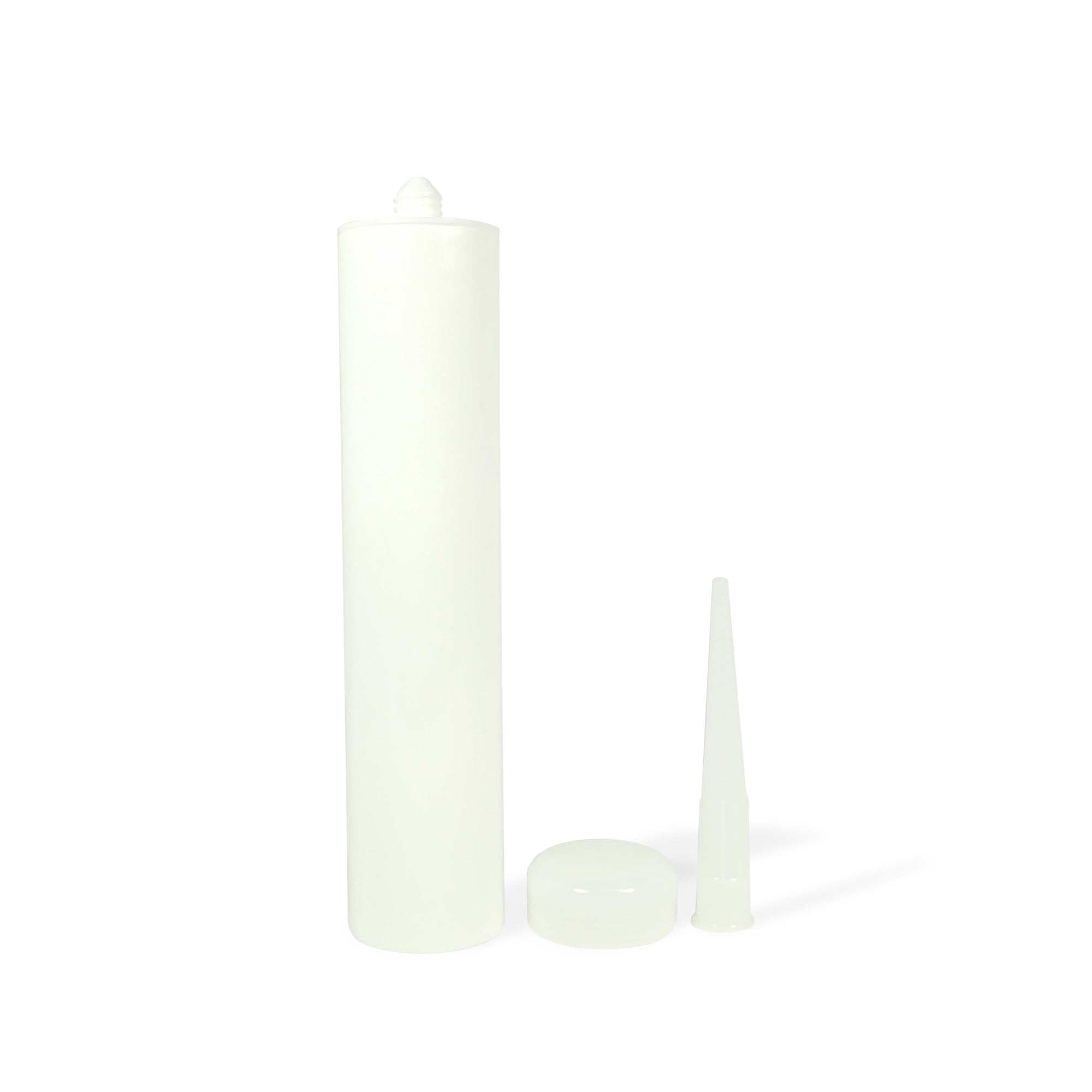 Empty Fillable Plastic Caulk Tube 300 ml. aka 10 oz 11 oz Standard and Pint Size with Removable Tip (100 Pack)