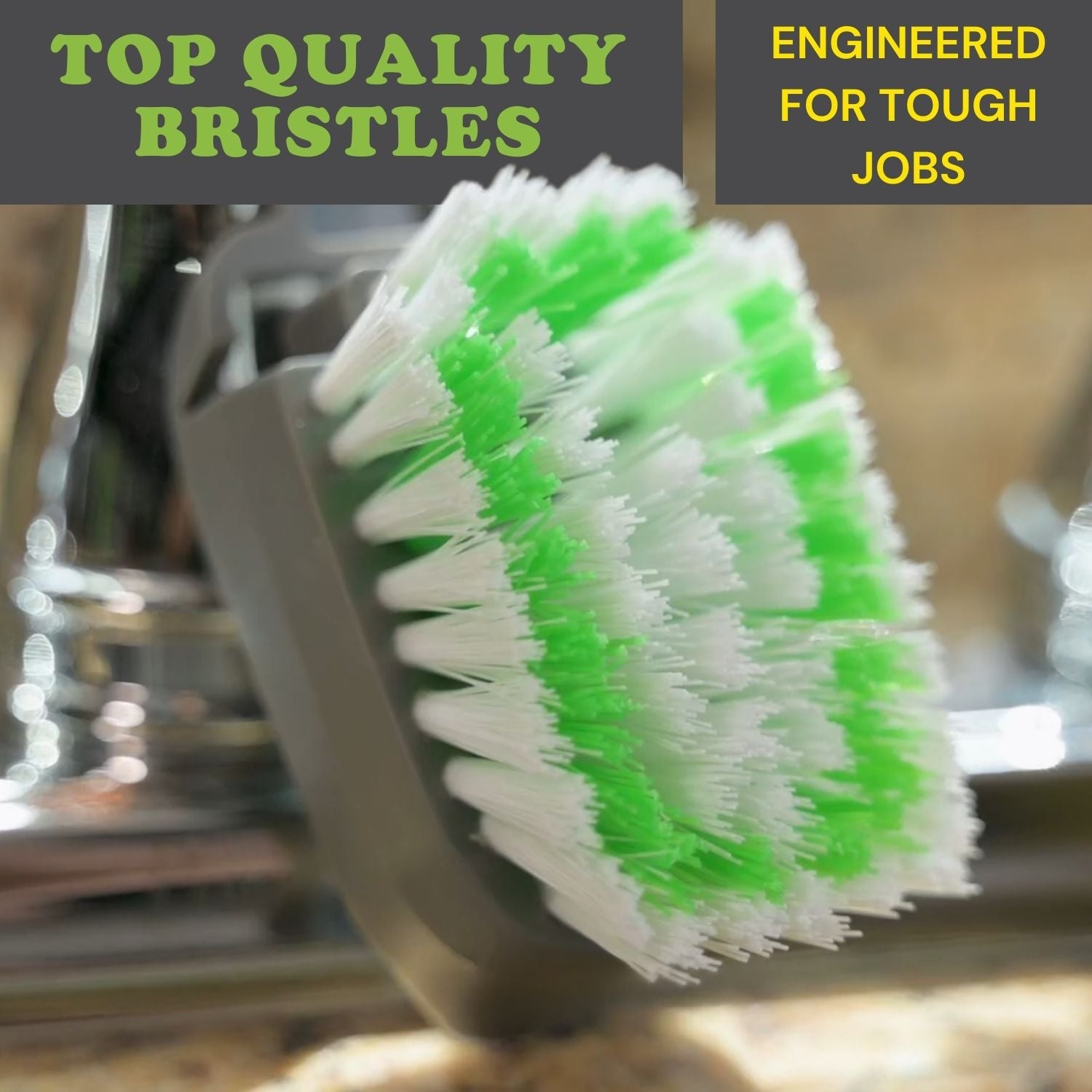 Smilyeez Brush Replacement Refill Brush for Scotch Brite Dishwand, 4-Pack, Easy to Install