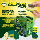 Smilyeez No-Plastic Green Heavy Duty Dotted Sponge Refill for Scotch-Brite's Dishwand 