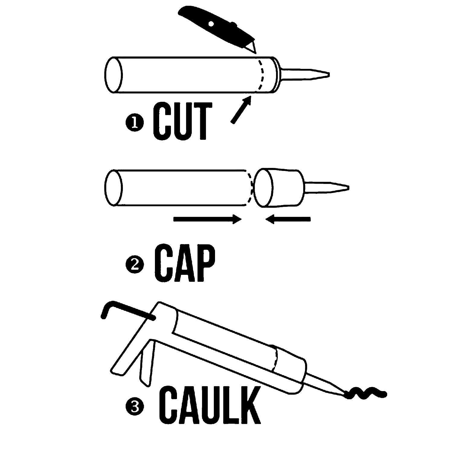 TubeANew - The Solution for Dried or Clogged Caulk - 5 pack