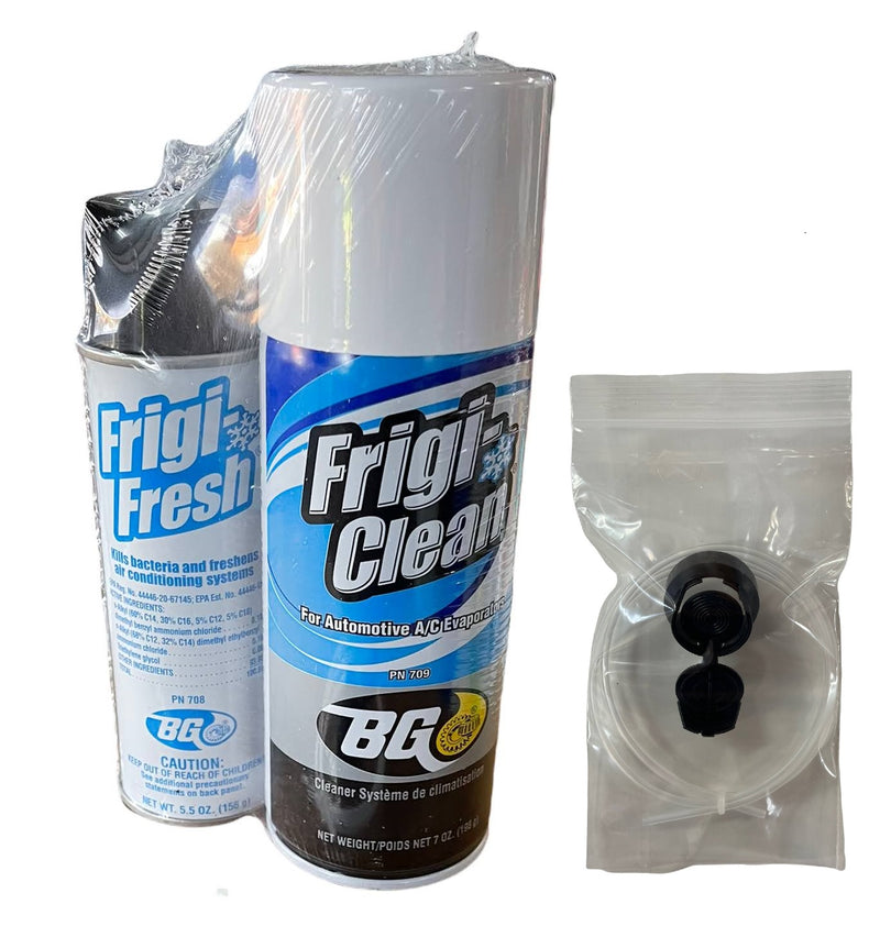 BG Frigi-Clean Aerosol AC Evaporator Cleaner And Frigi-Fresh Kit