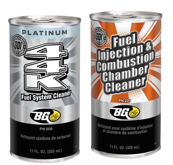 BG K1003 Fuel Injection & Combustion Chamber Cleaner PN 201 & BG Platinum 44K Fuel System Cleaner PN 208