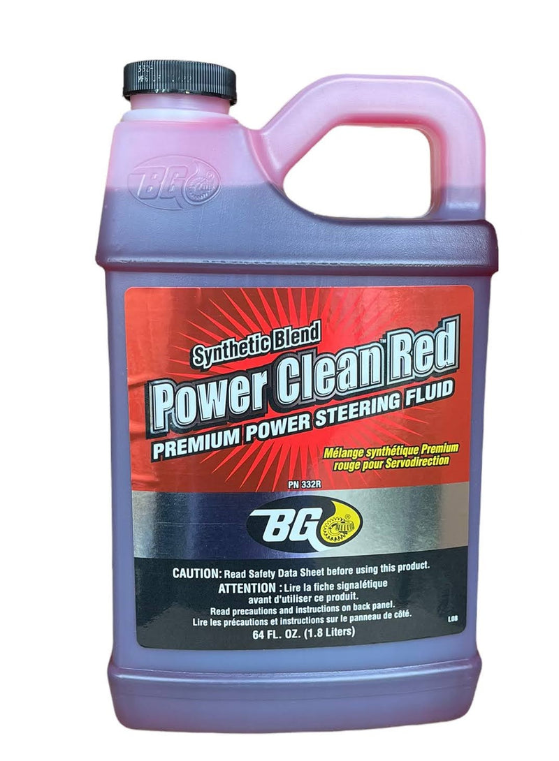 BG K6700R Power Steering Flush Kit Red Synthetic Blend PN 332R & Quick Clean 108