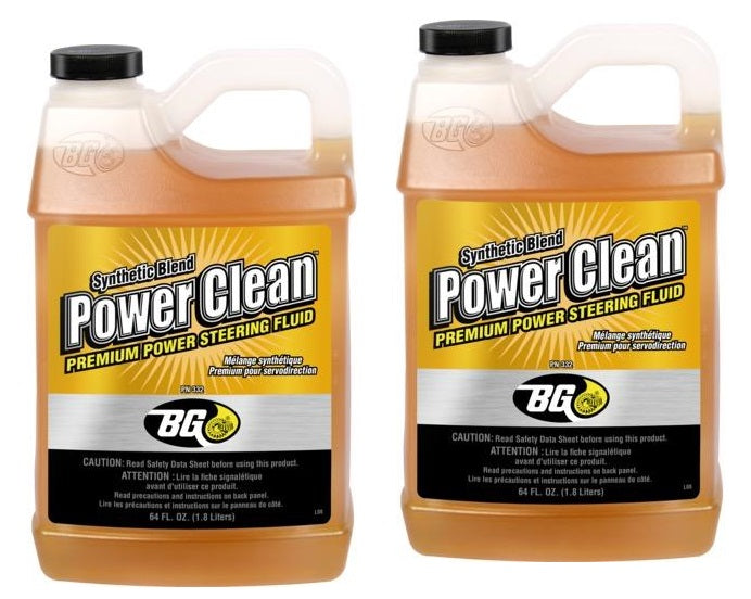 BG Power Clean Synthetic Blend Premium Power Steering Fluid PN 332