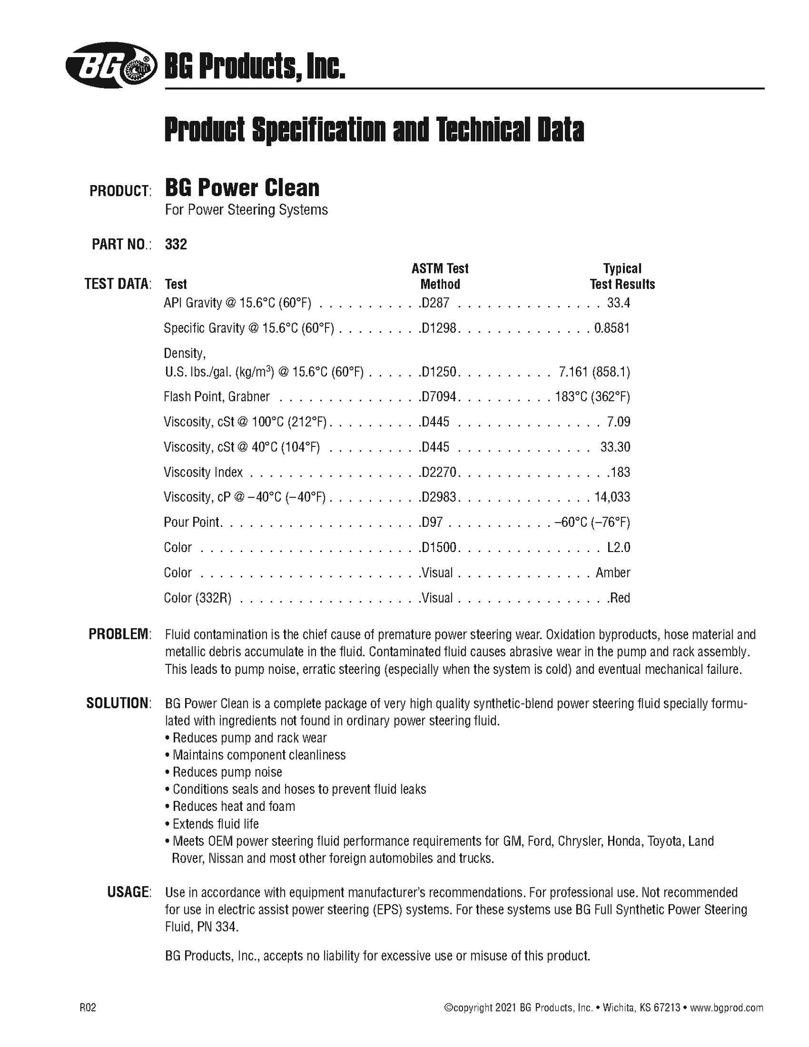 BG Power Clean Steering Flush Kit Clear Synthetic Fluid PN K6700 Smilyeez