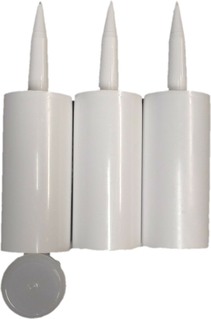 3 Mini 1/2 Size Empty Caulk Tube - Cartridge